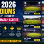IPL 2026 high scoring stadiums pitch analysis chart
