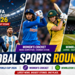 FIFA World Cup 2026 knockout stage action, women’s cricket matches, and Wimbledon tennis tournament highlights in global sports roundup