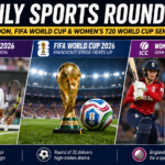 Players compete at Wimbledon while FIFA World Cup and Women's T20 World Cup semi-final action dominates the global sports headlines.